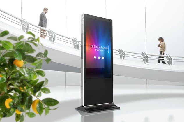 液晶屏幕数字广告牌样机 LCD Digital Signage Mockups插图(1)