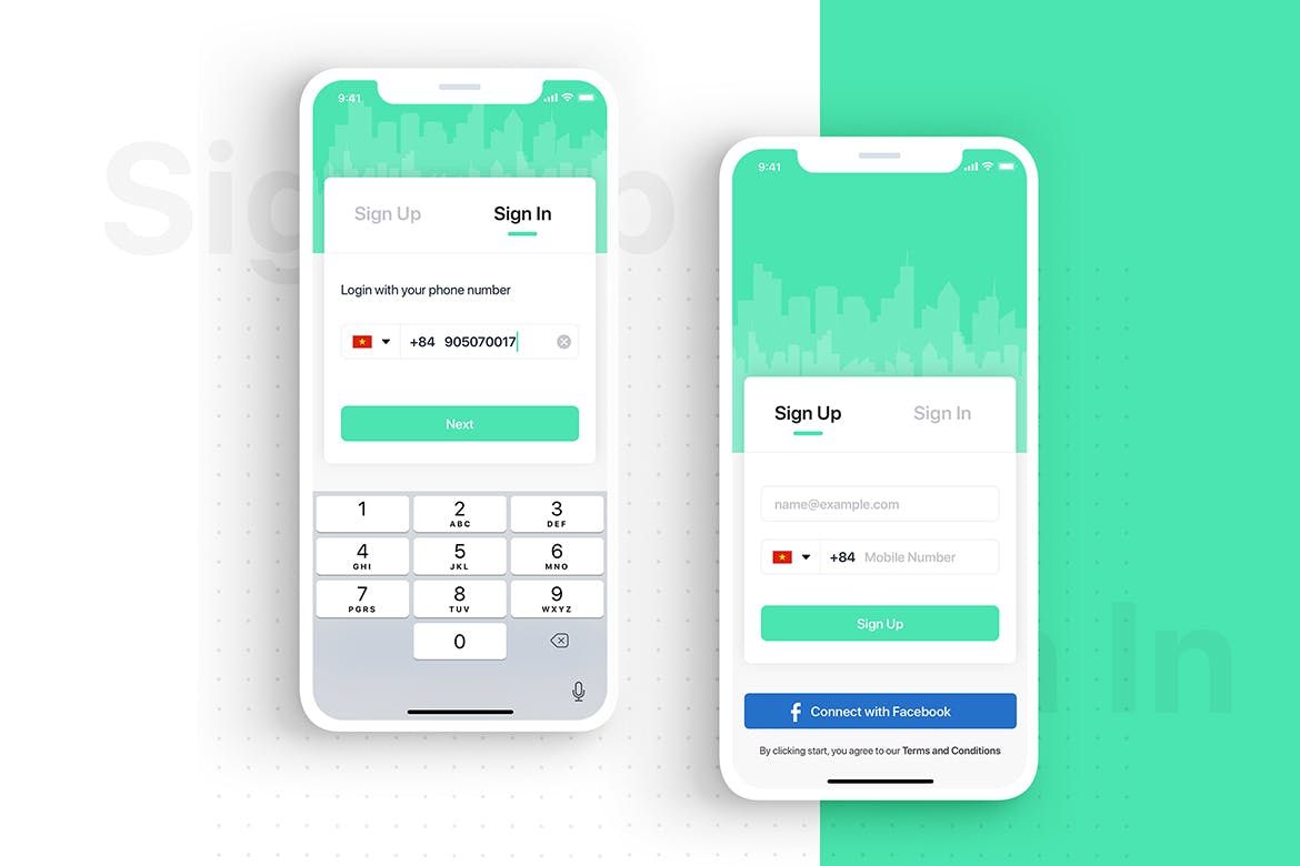 APP界面设计截图预览iPhone 8手机样机模板v3 Presentation Kit – iPhone showcase Mockup插图(3)