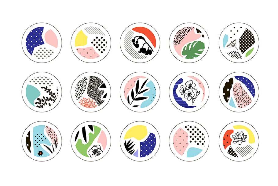 拼贴混合时尚的图形纹理 Collage it!插图(7)