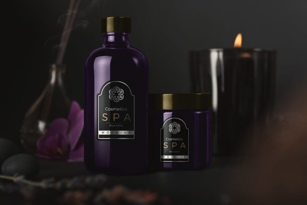 高级SPA美容化妆品样机v.2 SPA Cosmetics Mockup v.2
