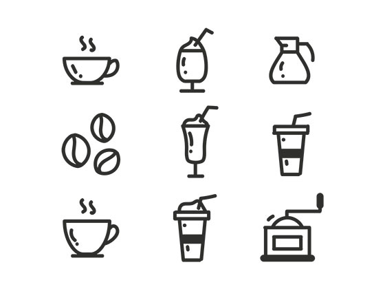 Coffee Icons素材之家精选sketch素材
