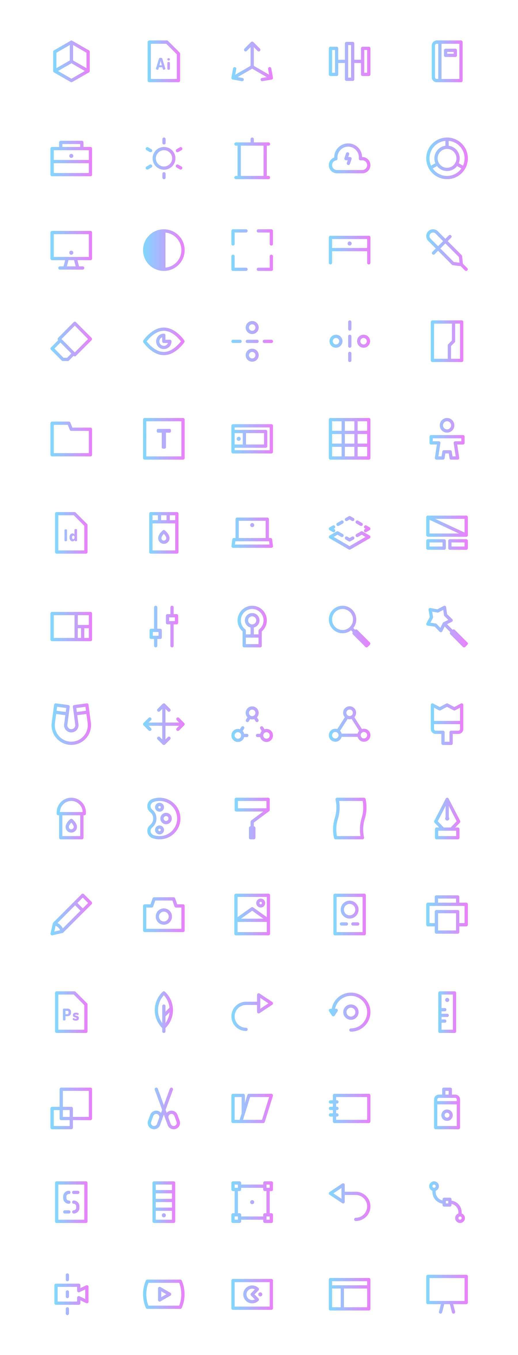 70 枚平面设计元素图标