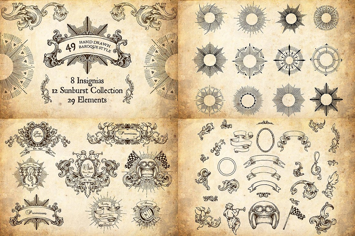 素材库下午茶:高品质的600+复古风格矢量logo标志标签大集合插图(26)