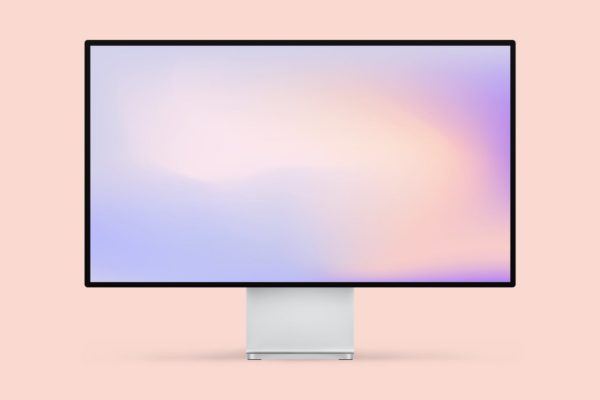 Apple Pro高清显示器样机模板 Apple Pro Display 4K Mockup