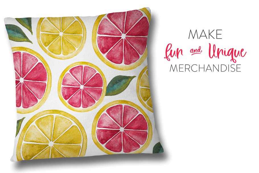 新挑选的水彩素材和字体工具包 Fresh Picked Watercolor & Font Kit插图(5)