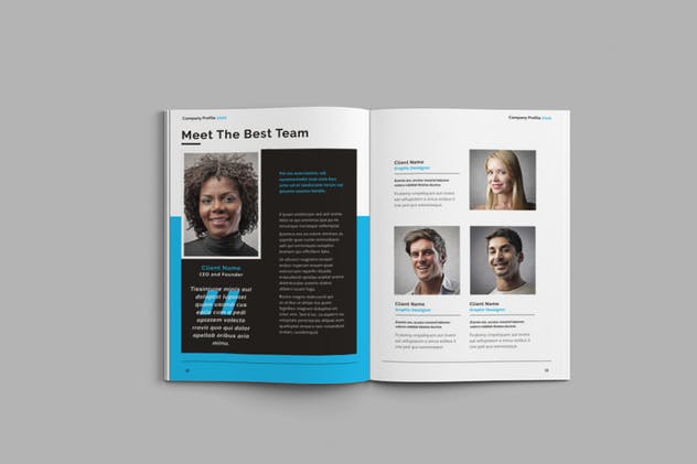 企业宣传册/画册/商业提案手册INDD设计模板 Company Profile 2020插图(7)