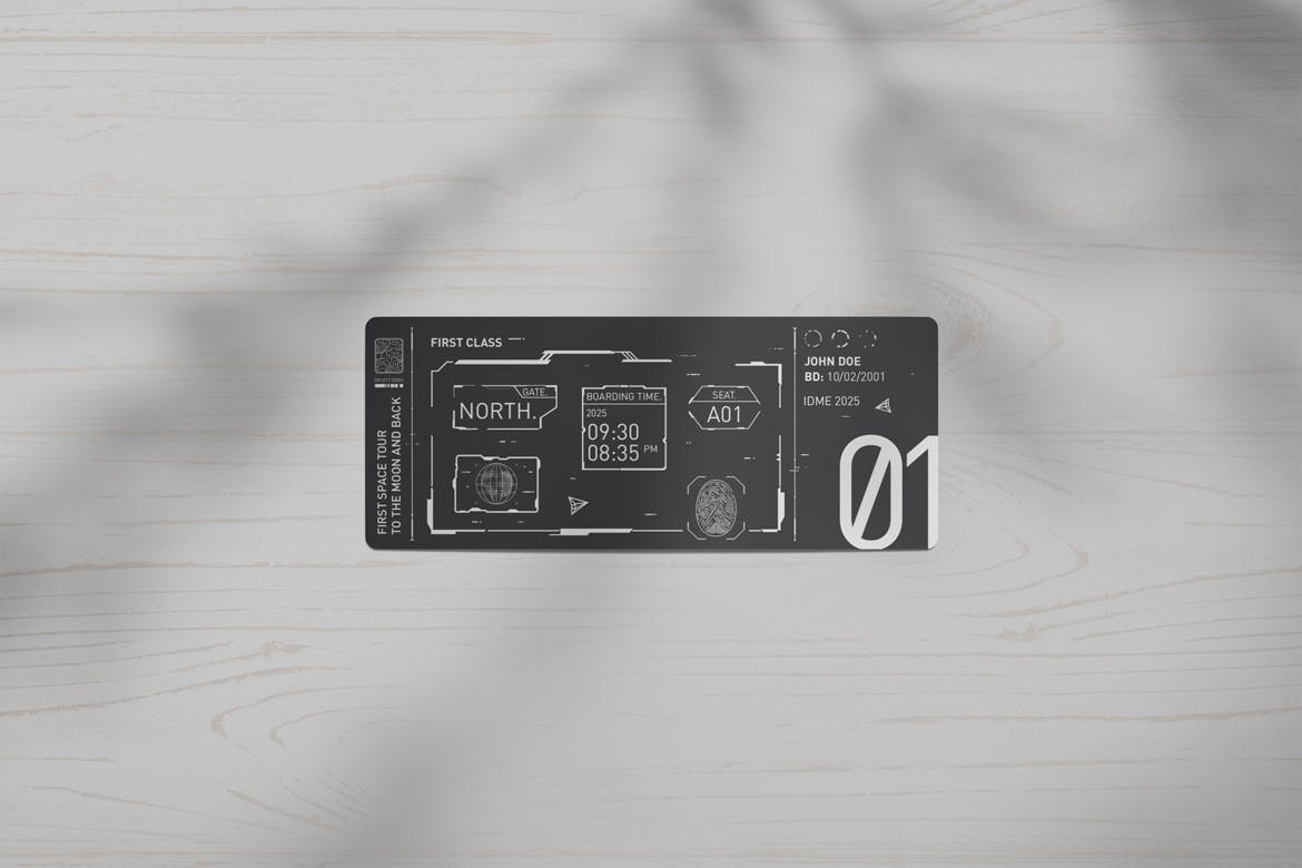 门票/现金券设计印刷效果图样机v1 Tickets / Cash Coupons Mock-Ups Vol.1插图(1)