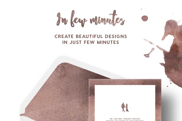 7款棕色水彩无缝纹理素材 Watercolor Seamless Textures – Brown Pack插图(1)