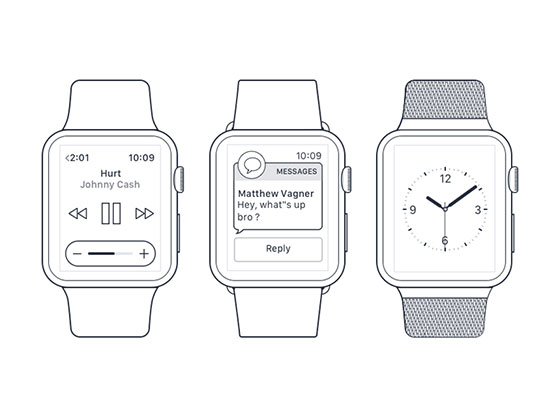 Apple Watch Wireframe素材之家精选sketch素材