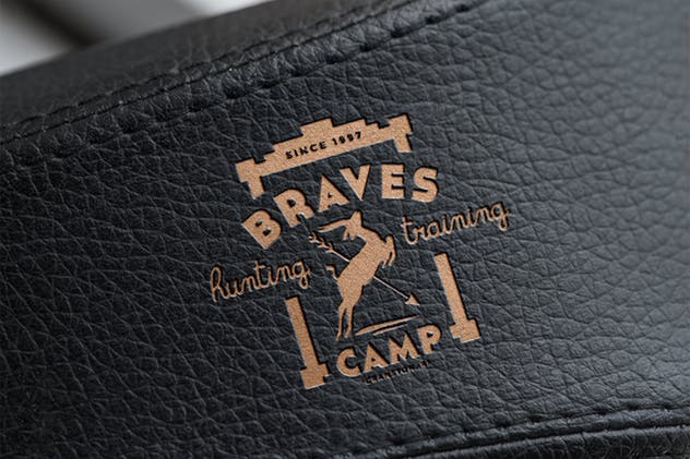 服装缝纫风格Logo样机v1 Logo Mock-Ups / Vol.1插图(11)