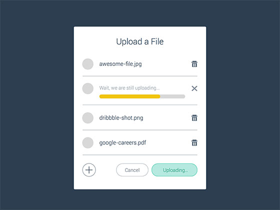 Upload Modal Box素材之家精选sketch素材
