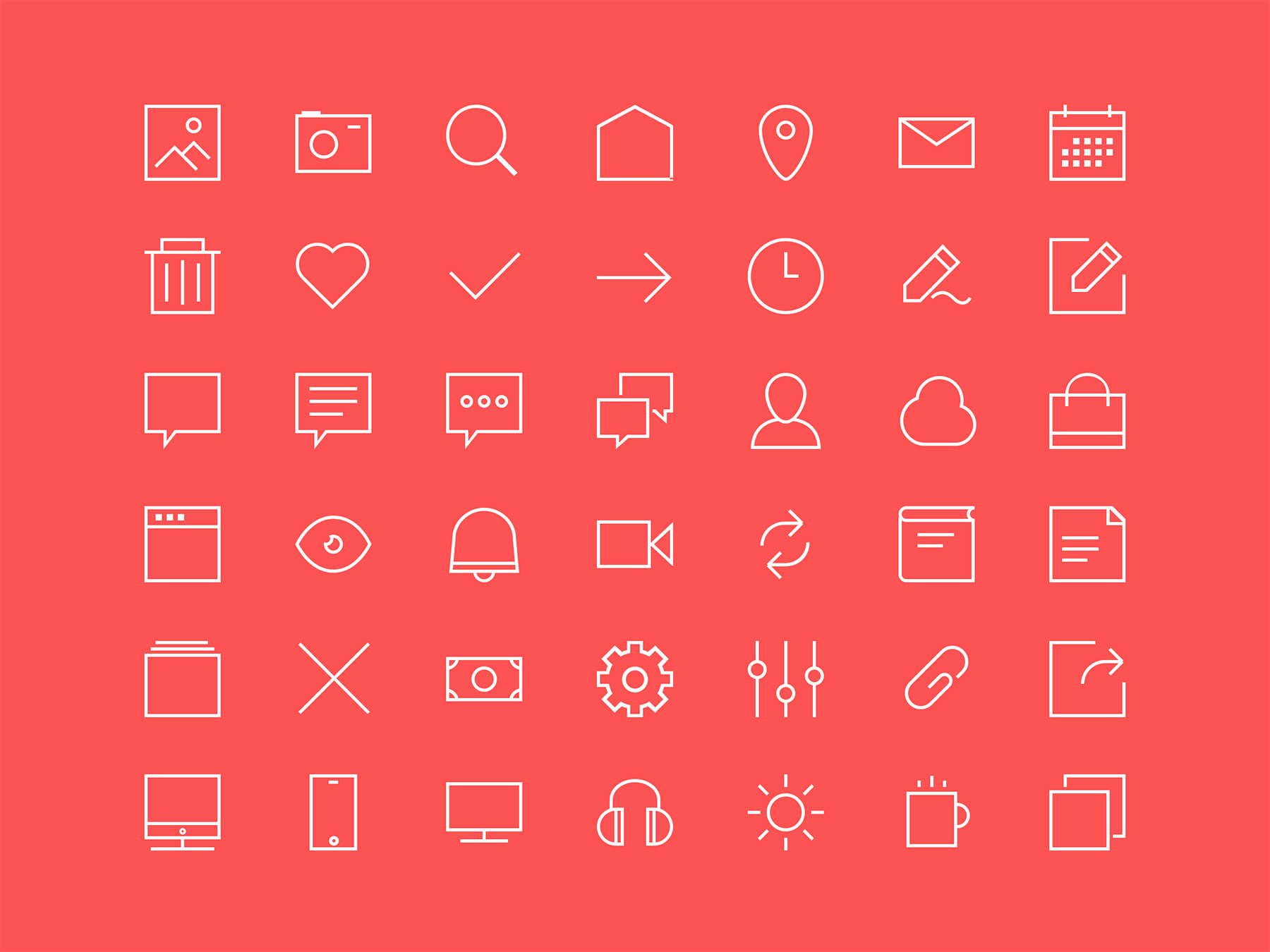 2px Line Icons