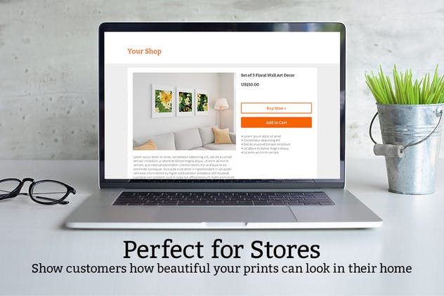 15张家居装饰相框画框样机套装 15 Poster Set Mockups插图(9)