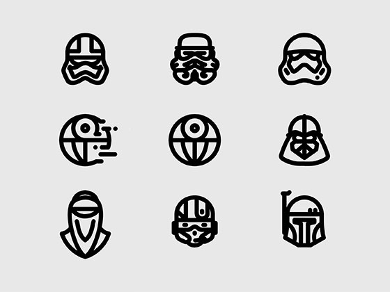 9 枚星球大战迷你图标素材之家精选sketch素材