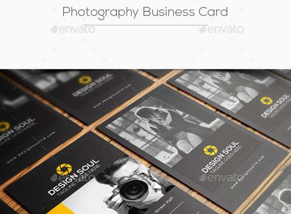 时尚摄影师名片模板
