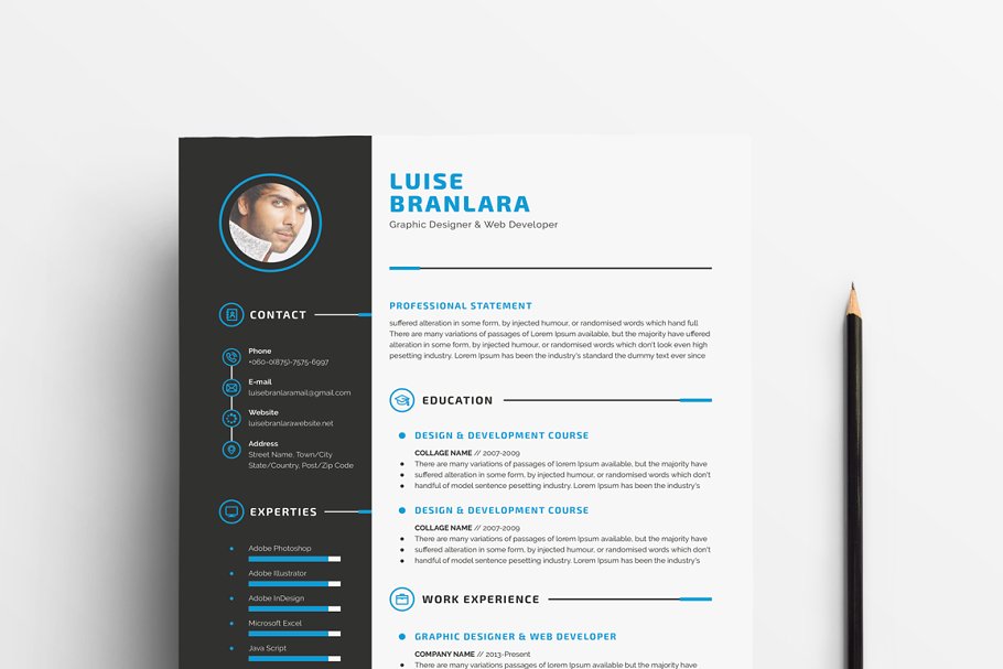 个人简历模板下载 Professional Resume/CV插图(5)