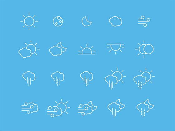 65 枚天气图标素材之家精选sketch素材