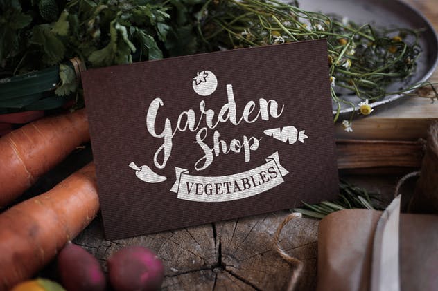 市场新鲜蔬菜食品样机 Market fresh Mock Up插图(4)