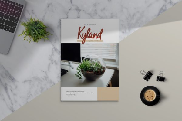 时装/摄影/设计主题杂志&amp;作品集设计模板 KYLAND – Magazine &amp; Portfolio Template