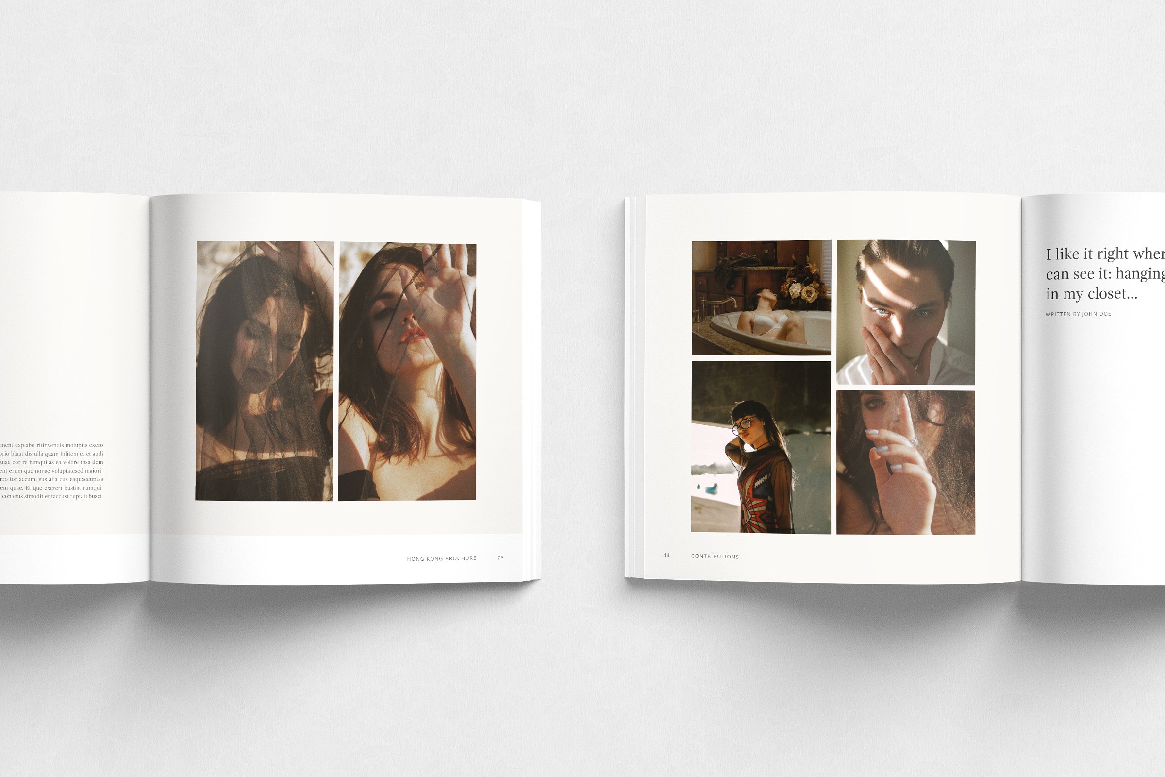 时尚摄影产品画册设计模板 Hong Kong Brochure插图(4)