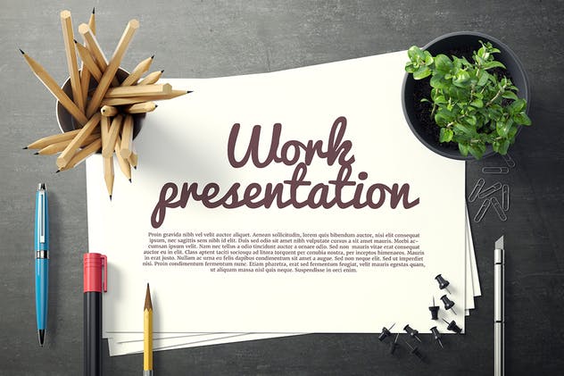 高品质办公场景艺术品样机 Artwork Mockup插图(3)