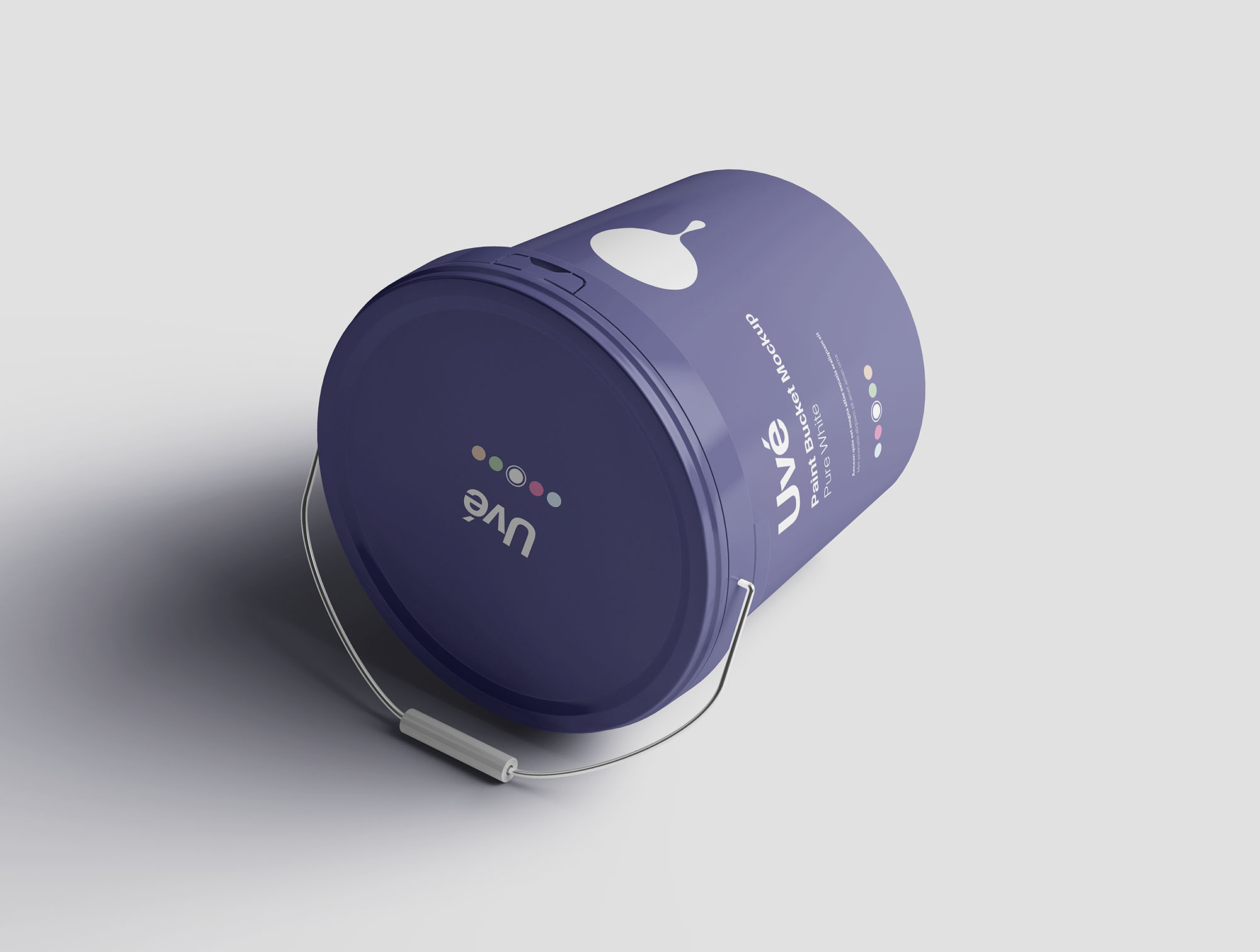 环保油漆桶外观设计样机模板 Paint Bucket Mockup插图(2)