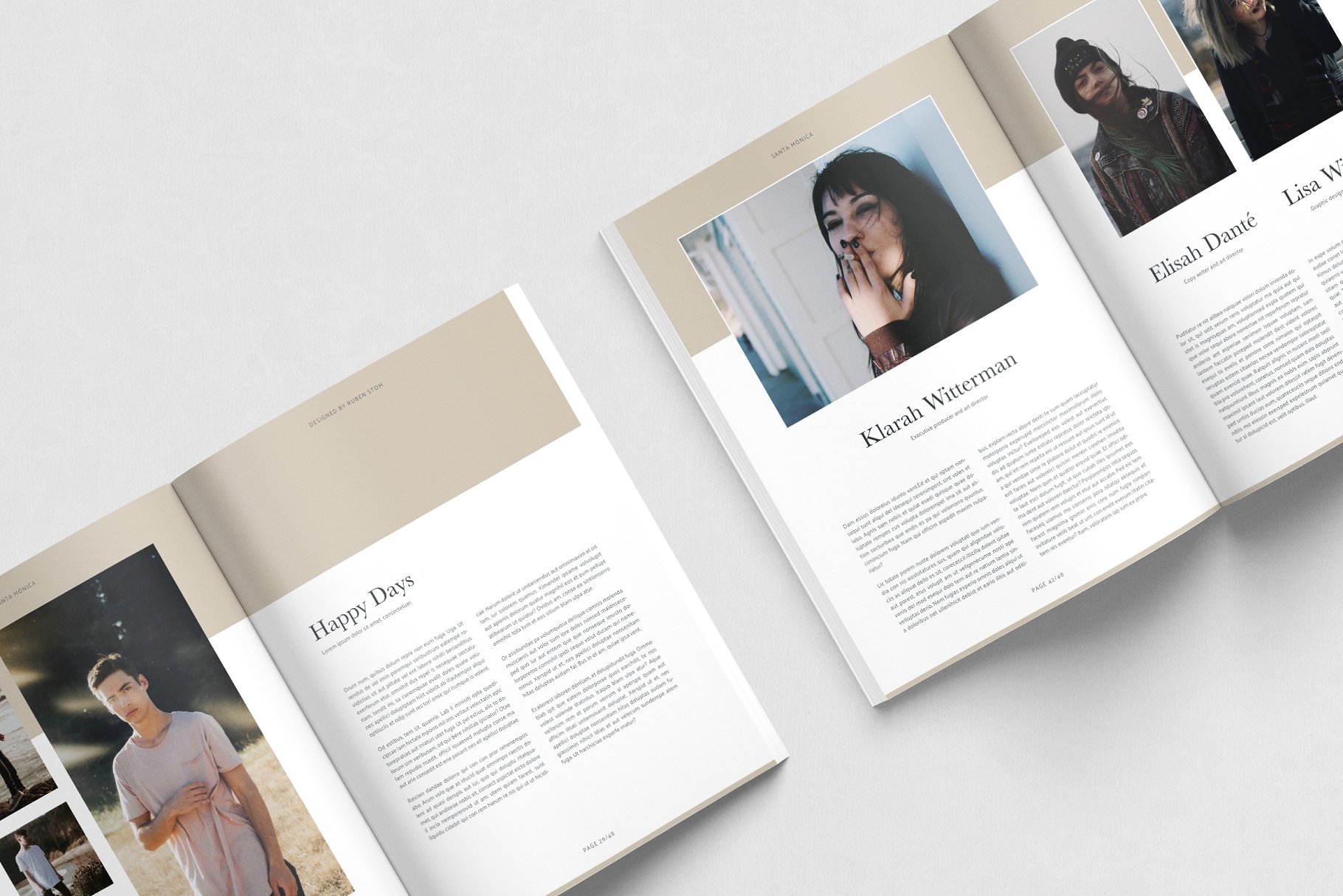 精美杂志模板 Santa Monica Magazine Template插图(6)