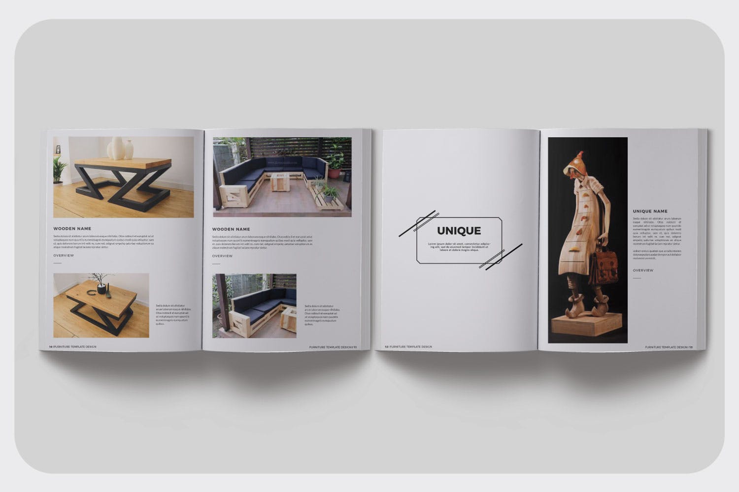 现代家具品牌产品画册Lookbook排版设计模板 Furniture Collection Lookbook插图(3)