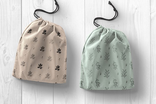 14款手绘花卉无缝印花图案设计素材 Floral seamless patterns collection插图(3)