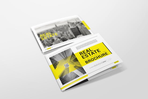 A4双折页宣传册样机模板V2 A4 Bifold Brochure Mockups 02插图(7)