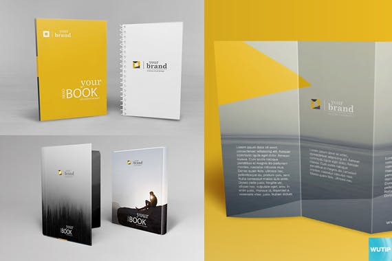 高品质的多用途时尚品牌设计门头设计VI样机展示模型mockups插图(4)