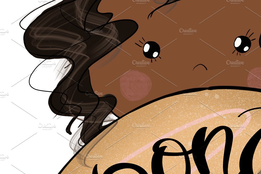 可爱时髦卡通女孩手绘套装 Planner Cute Girls Hand-drawn kit插图(6)