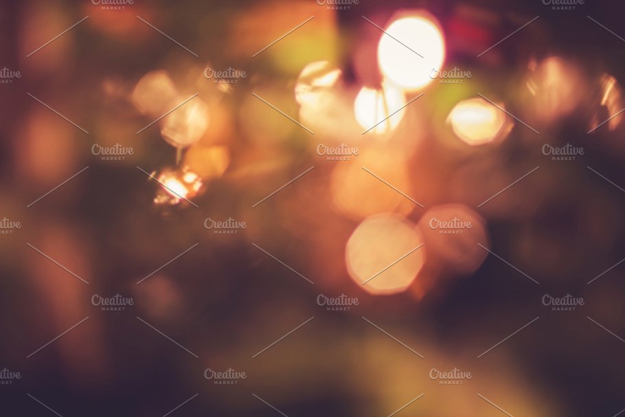 多彩散景模糊背景肌理纹理 Colorful Bokeh Photographs插图(1)