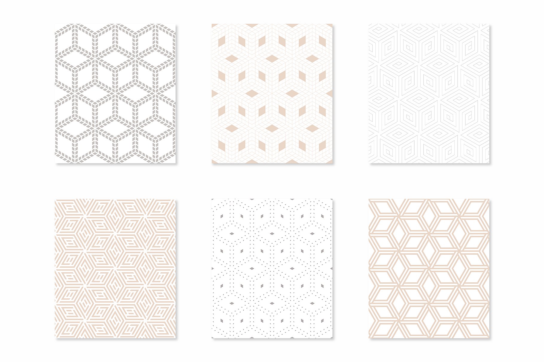 创意各式几何无缝图案纹理 Rhythmic Seamless Patterns插图(4)