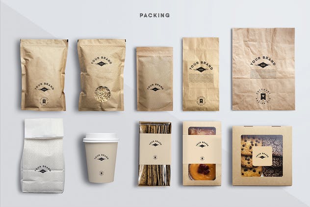 健康生态食品场景设计素材包 Eco Food Mockup Creator插图(3)