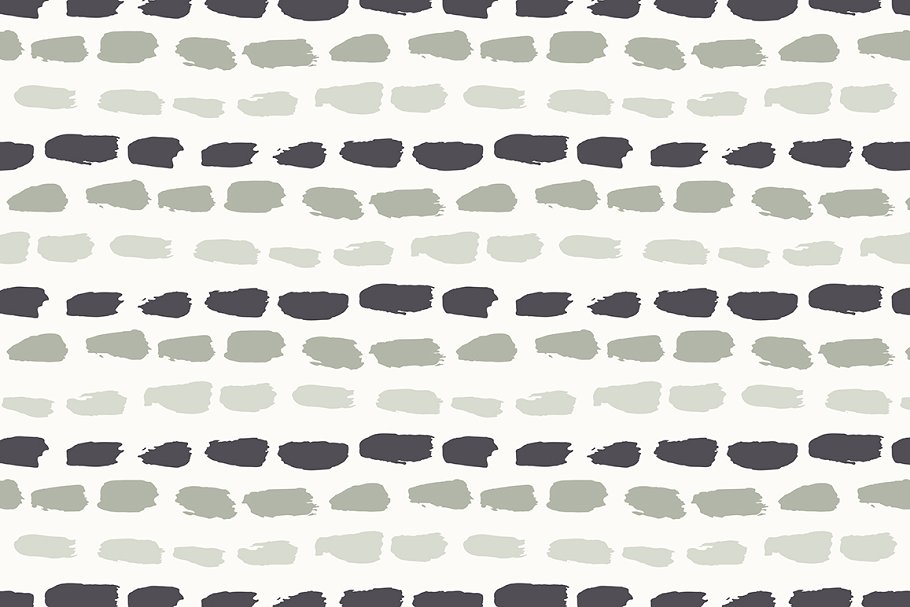 画笔笔刷图案无缝背景纹理v2 Brush Strokes Seamless Set 2插图(1)