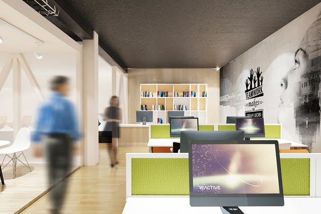 办公室场景品牌VI演示样机v6 Office Branding Mockups V6插图(9)