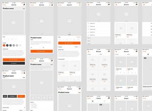 一套好用的电商线框图UI kit套装下载［PSD＋Sketch］
