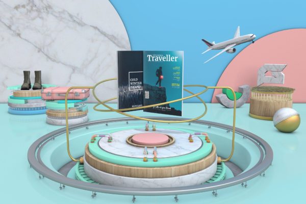 冒险旅行主题素材库精选杂志排版设计模板 Adventure Travel Magazine Template