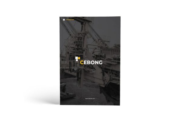建筑公司/建筑师团队宣传画册设计模板 Construction A4 Brochure Template