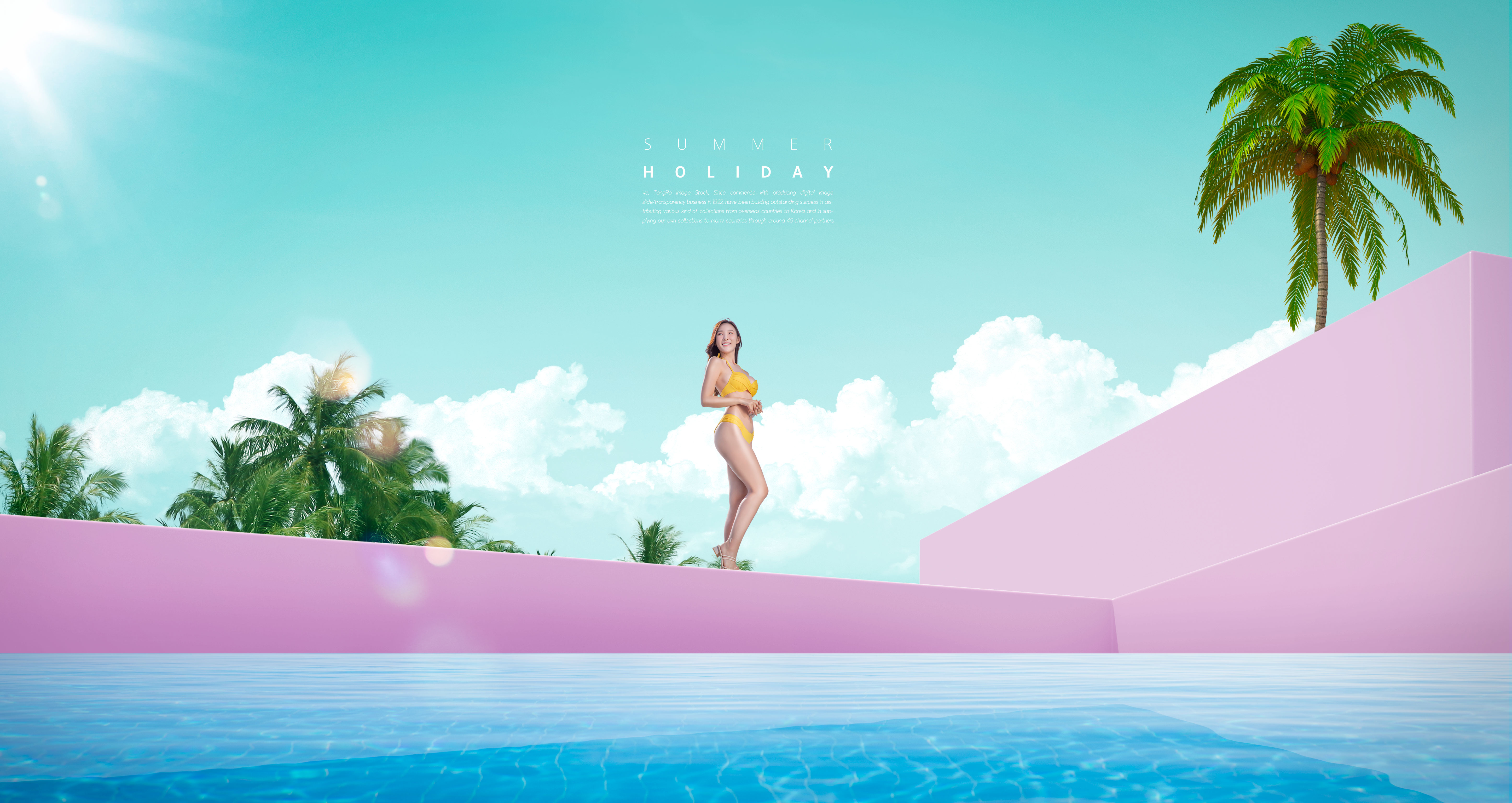 夏季海滩旅行度假活动广告海报模板套装[PSD]插图(2)