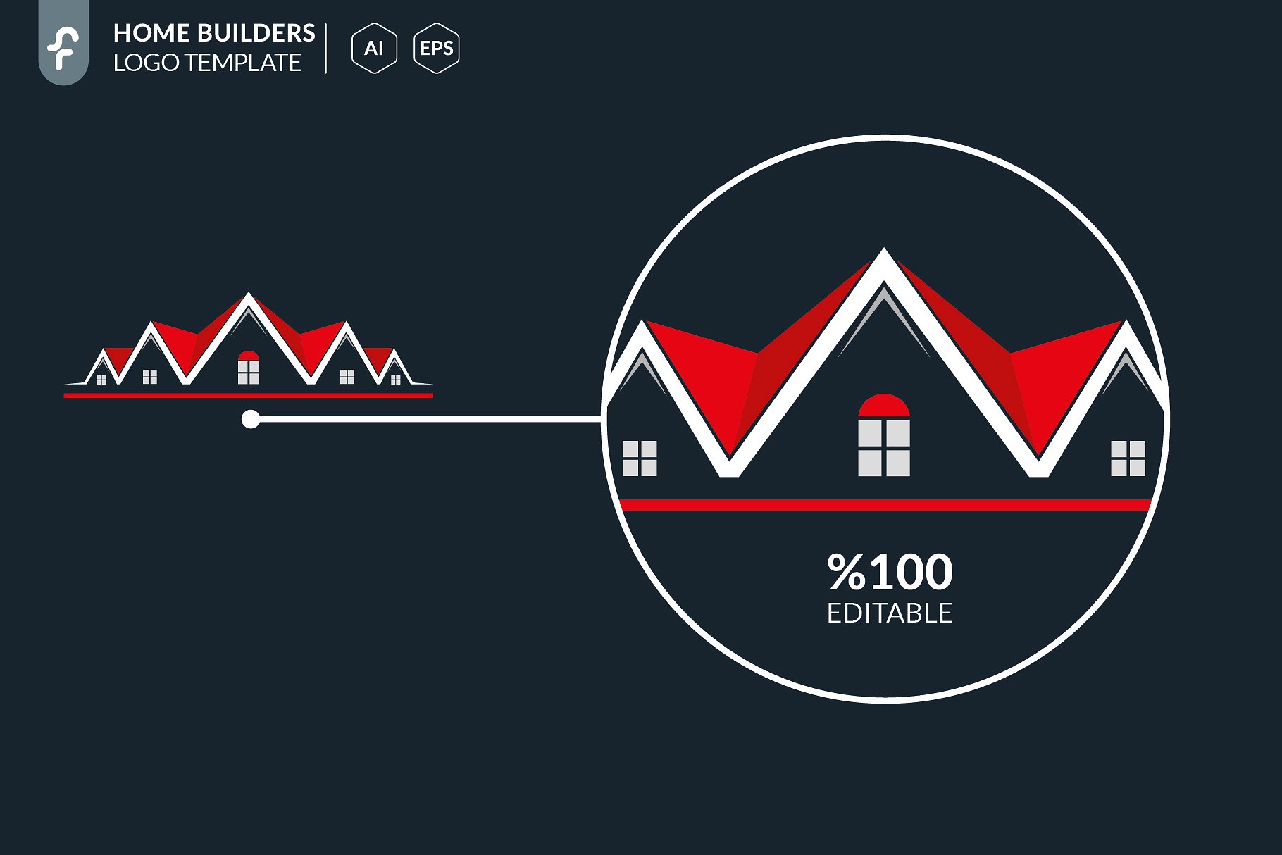 建筑主题Logo模板 Home Builders Logo插图(2)