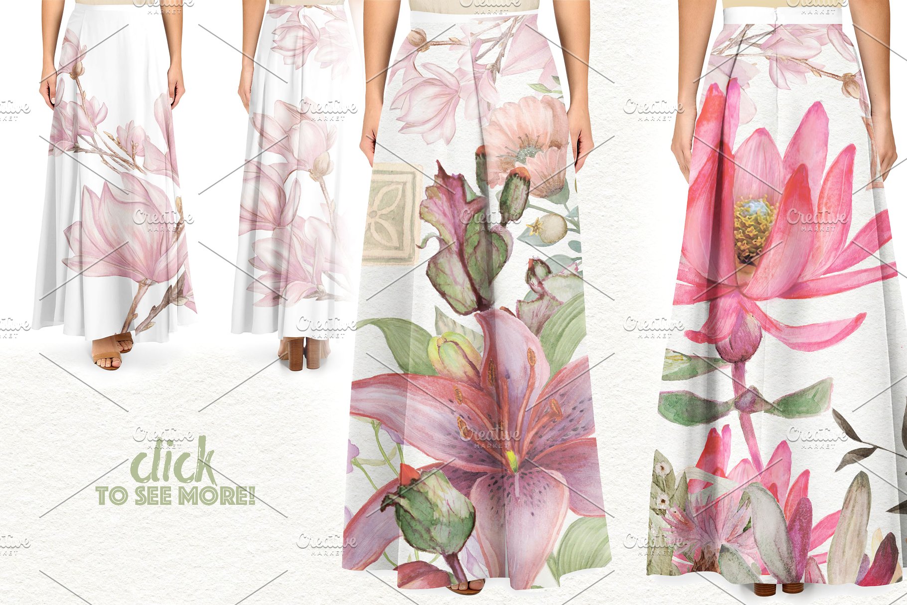 超级手绘水彩花园元素合集[1.23GB] Amazing garden 100 PNG插图(4)