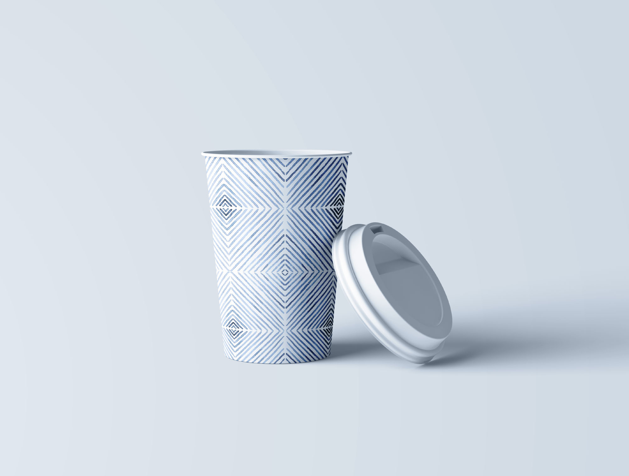 无缝手绘几何图案背景素材 Seamless Geometric Hand Painted Patterns插图(1)