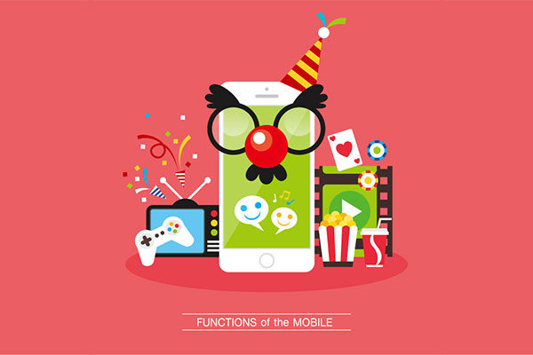 卡通休闲娱乐手机游戏主题海报设计素材