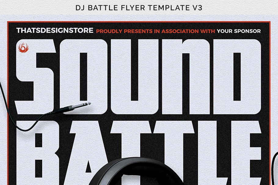 DJ音乐节活动宣传海报PSD模板V3 DJ Battle Flyer PSD V3插图(9)