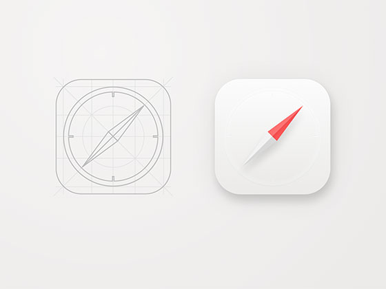 Safari 应用图标重设计素材之家精选sketch素材