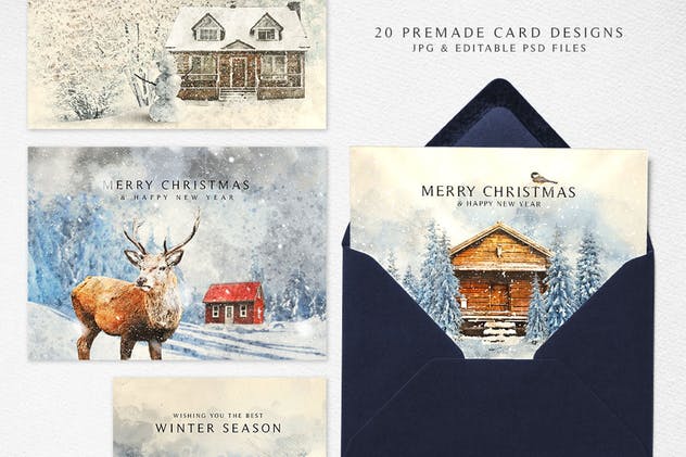 圣诞冬季仙境主题设计师工具包 Winter Wonderland Designer Toolkit插图(5)