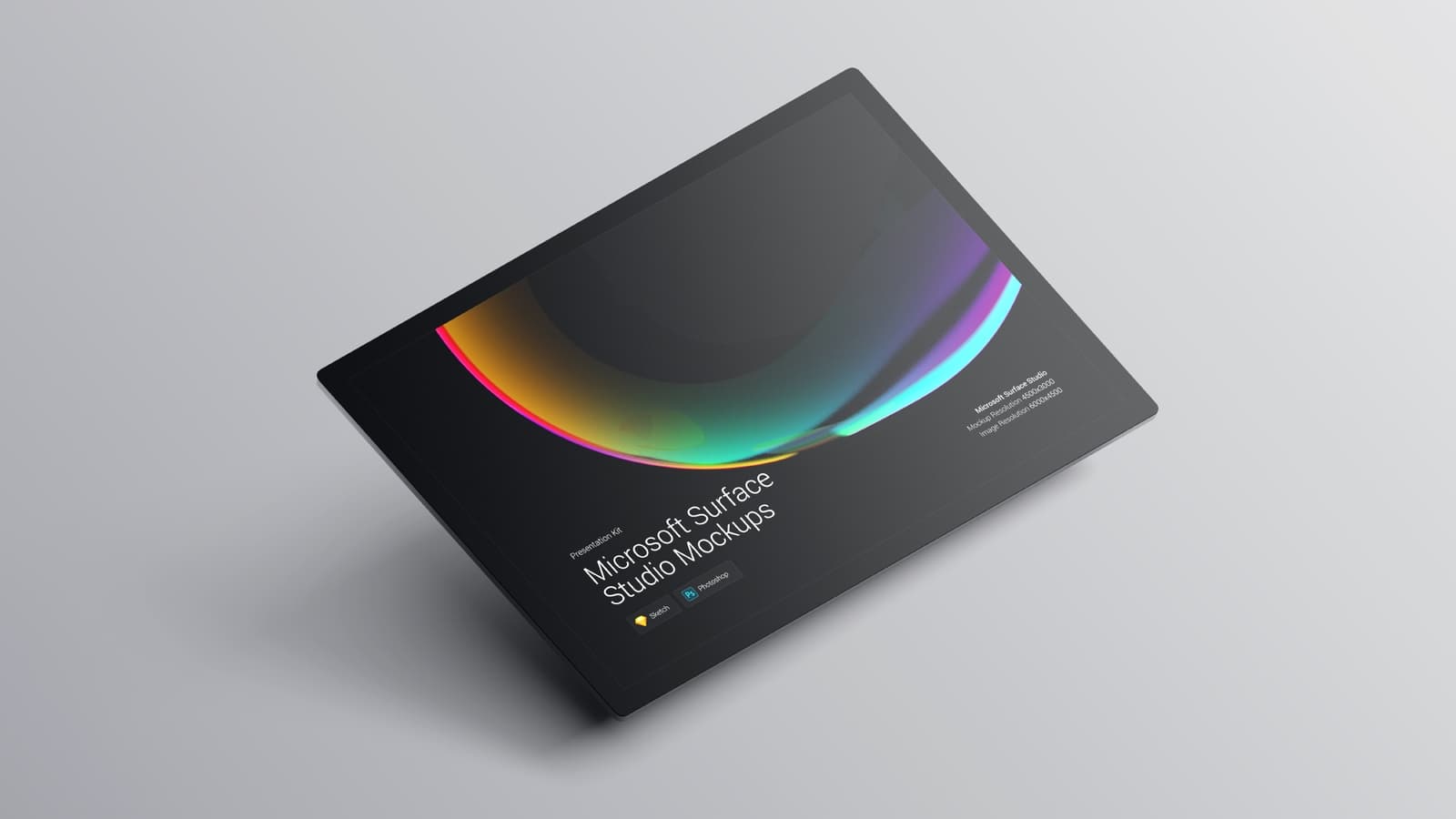 超级主流桌面&移动设备样机系列：微软一体机 Surface Studio 样机&场景 [兼容PS,Sketch;共3.83GB]插图(10)