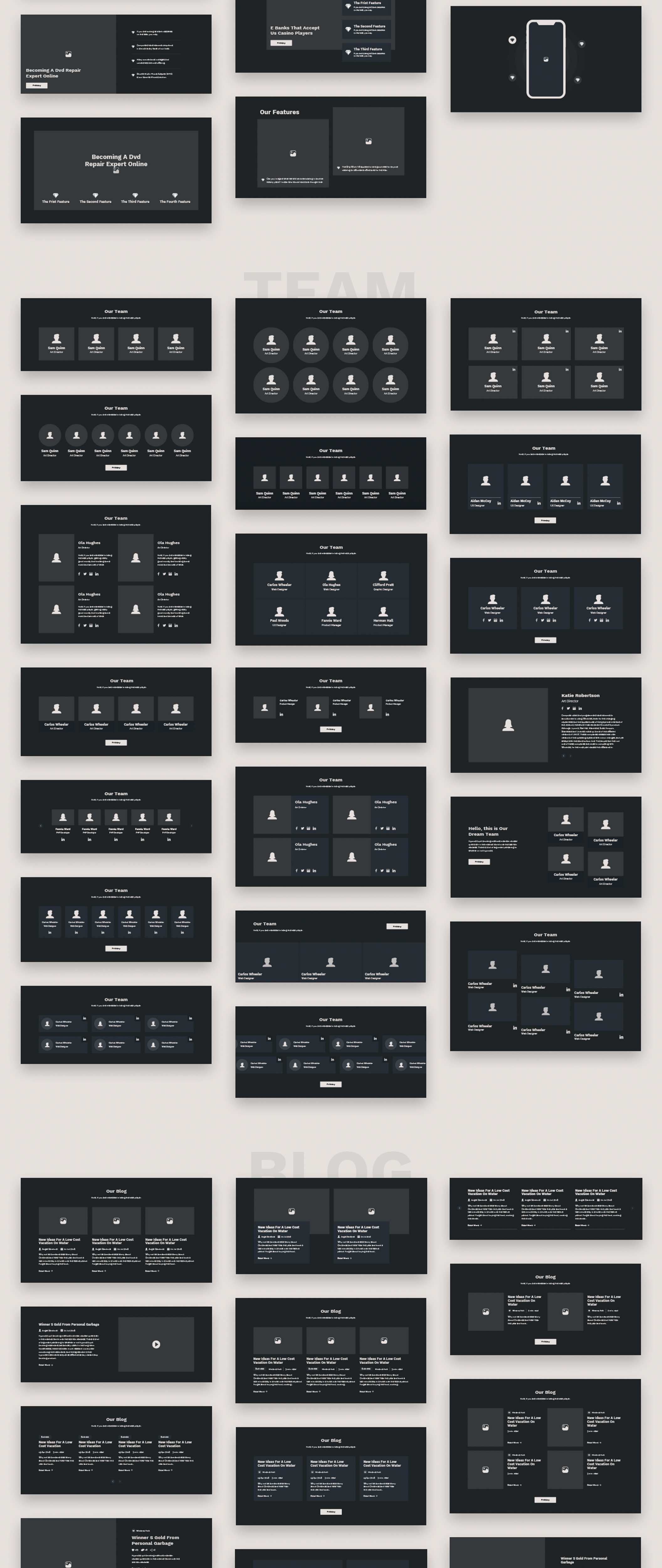 素材库下午茶：200+元素快速原型制作线框套件插图(2)